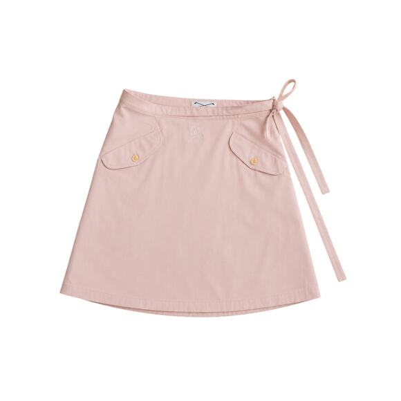Giorgio Armani Dresses & Skirts - Giorgio Armani Golf Wrap Skirt Beige Cotton Mini Skirt Italy Size 42